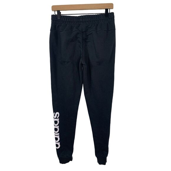 Adidas Mens Black Jogger Pants Size S Cotton/Polyester - Picture 2 of 6